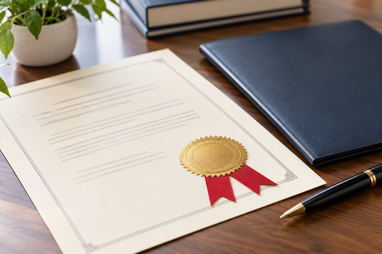 Certificate representing apostille services in Alameda